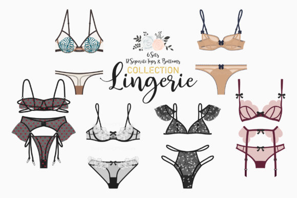 Lingerie Clip Art Fashion Illustration: Creative Tools for Real Projects