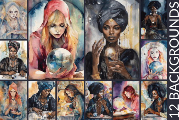 Psychic Tarot Watercolor Digital Papers: A Practical Asset for Creative Workflows