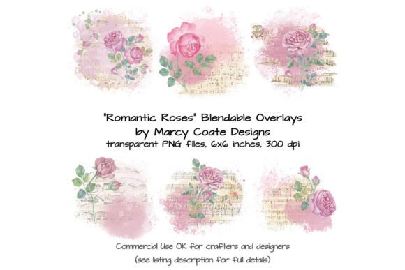Romantic Roses Blendable Overlays