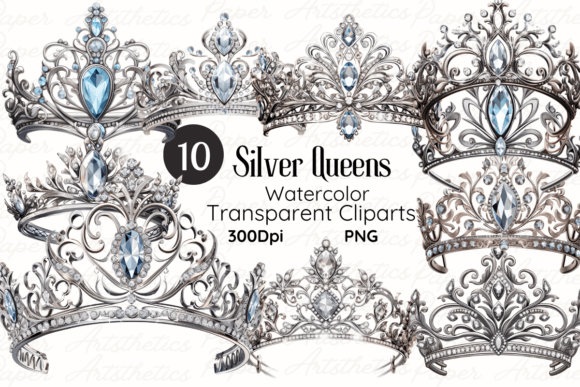 Silver Queen Sublimation Clipart for Crafters