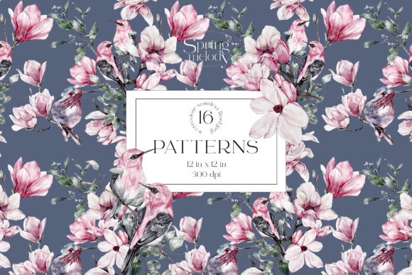 Spring Watercolor Seamless Patterns: A Design Evaluation