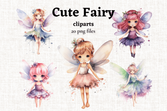 Step Into the Enchanting World of Cute Fairy Clipart and Kids Graphics Bundles