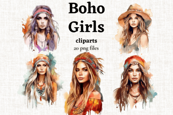 Watercolor Boho Girls Clipart 20 PNGs: A Practical Guide to Elevating Your Designs